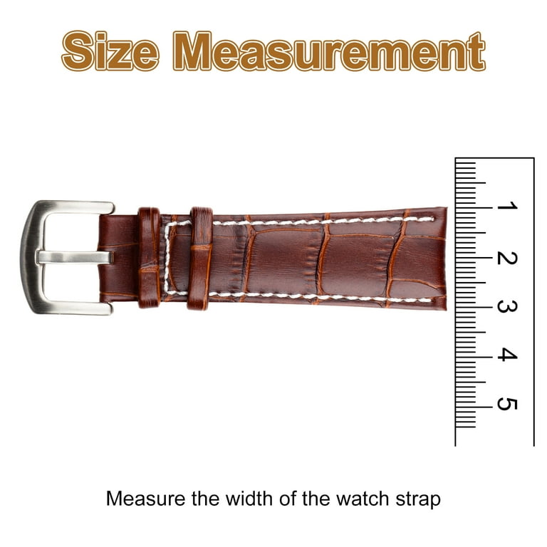 Uxcell 2pcs Leather Watch Band Loops 18mm Replacement Watch Band