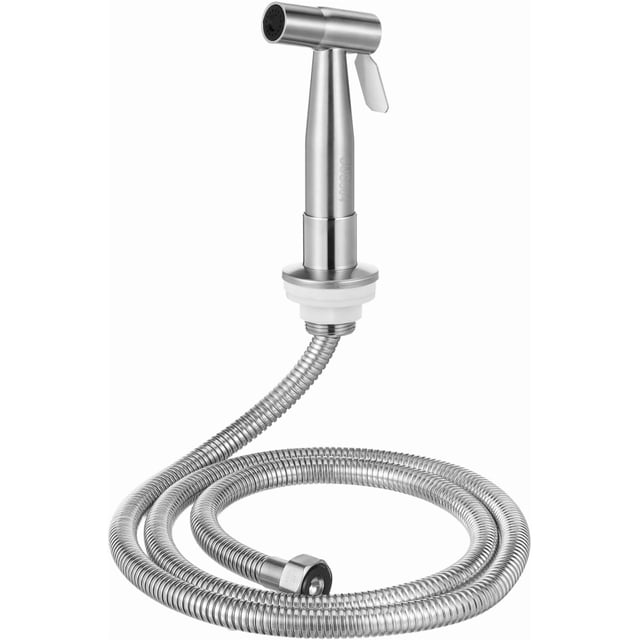 Universal Pull Out Kitchen Sink Side Sprayer 304 Stainless Steel 1/2 Inch Connector Hose