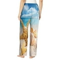 thumbnail image 3 of Kll Womens Beach Starfish Shell Print Pajama Pants Soft Pajama Bottoms For Women Cozy Lounge Pants, 3 of 9
