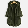 thumbnail image 3 of Kaondbfi Women's Sweater Coat, Button Up Hooded Autumn Winter Coat with Large Long Sleeved Pockets Winter Coat for Women, 3 of 7