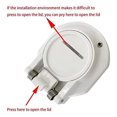 thumbnail image 2 of Cerradura Seguridad Al W400BWHP 2 Uds. Bloqueo Giratorio Libre para Limpiador Piscinas Con Manguera, 2 of 7