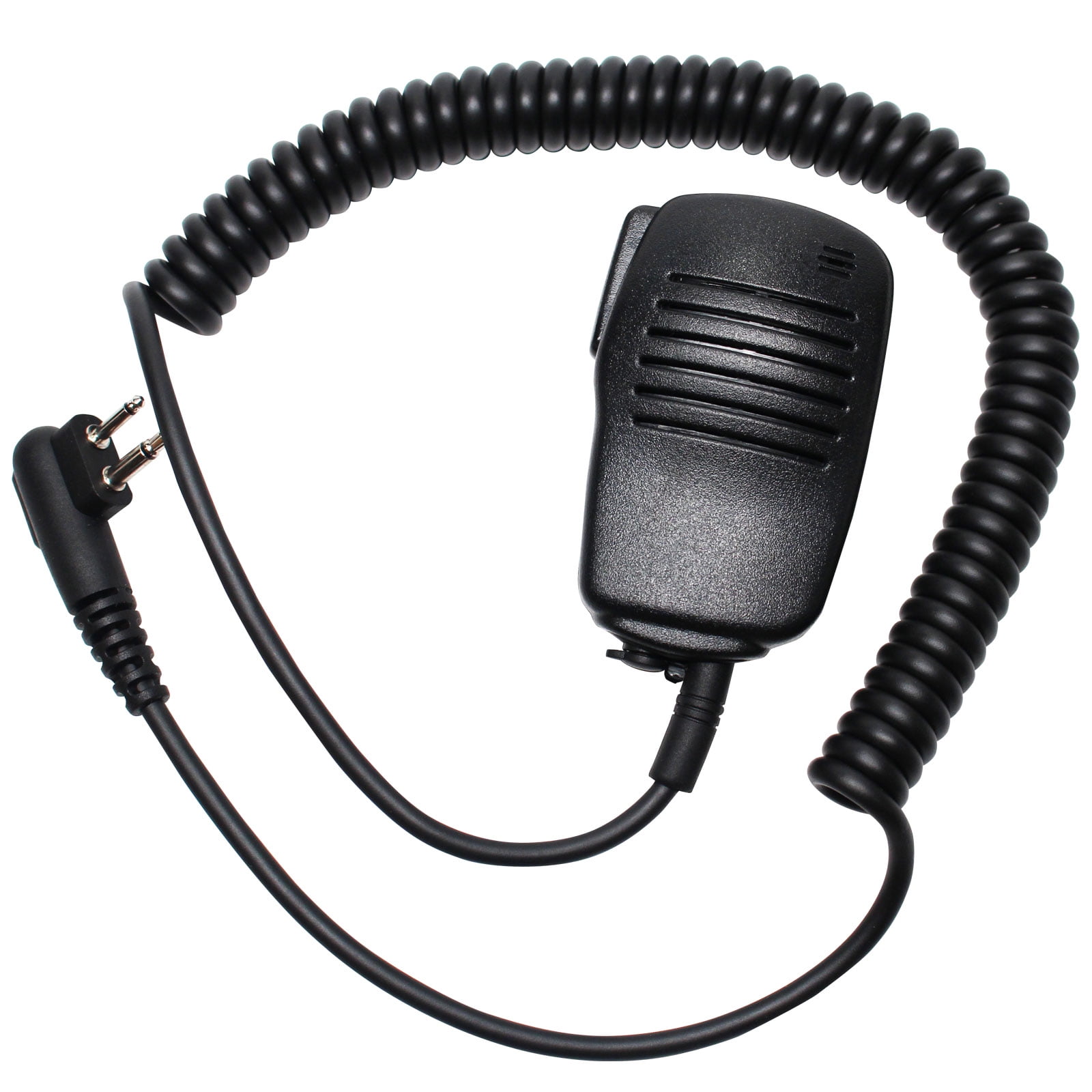 FYL Speaker Microphone PTT 2-Prong Connector for MOTOROLA Portable Two-Way Radio