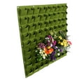 thumbnail image 5 of Yunuqso 81 Pockets Vertical Felt Garden Plant Growing Container Bags Wall Hanging Planter (Green), 5 of 8