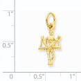 thumbnail image 2 of 14k Yellow Gold Libra Zodiac Necklace Charm Pendant, 2 of 6