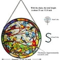 thumbnail image 2 of Stained Glass Birds Suncatchers, Branch Hanging Art for Windows, Home, Office, Cafe, Bird Lovers, Christmas, 2 of 6