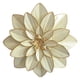 thumbnail image 2 of Decoración de pared de flores de hierro de 30cm, esculturas de pared artificiales para dormitorio, sala de , hogar, pasillo, cocina, come blanco Macarena escultura de arte de pared, 2 of 7