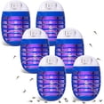 thumbnail image 1 of Juego de 4 lámparas antimosquitos azul claro, repelente de mosquitos, matamoscas para interiores y exteriores., 1 of 5