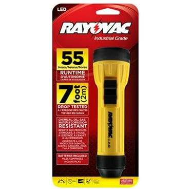 Rayovac Workhorse 20 lm Black/Yellow LED Flashlight D Battery