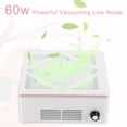 thumbnail image 3 of Recolector de polvo de uñas Vocoste, aspiradora de polvo de uñas de 60W, ventilador de polvo de uñas de bajo ruido en blanco, 3 of 7