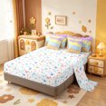 thumbnail image 3 of Manfei Multicolor Drip Cream 7-Piece King Bedding,Abstract Geometric Rhombus King Bed in a Bag,Colorful Stars Reversible, 3 of 7