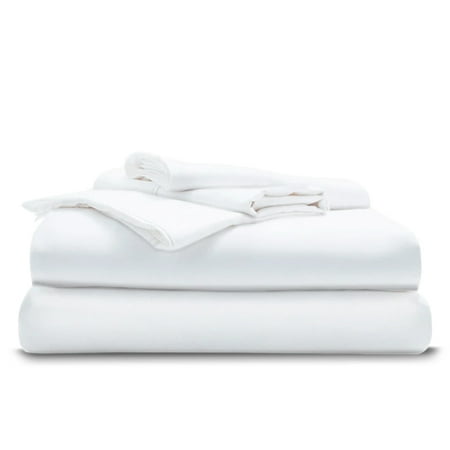 Miracle Sateen Full 500 Thread Count Comfortable Extra Luxe Sheet Set Breathe easy with a Miracle Sateen Full 500 Thread Count Comfortable Extra Luxe Sheet Set.Complete your room with this premium bedding bundle  which comes in a classic white color to match your style with 1 pillowcase  1 fitted sheet  and 1 flat sheet. The silver ions in this deluxe fabric naturally maintain a positive charge that attaches to bacteria like a magnet before it has a chance to reproduce  leaving you with cleaner skin.Keep your sheets fresher longer with this odor-free bedding set  while having less laundry to do at the end of the week. These bedding essentials are sure to help you have a peaceful slumber during the night.Sleep satisfied with the Miracle Sateen Full 500 Thread Count Comfortable Extra Luxe Sheet Set.