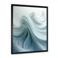 thumbnail image 2 of Designart "Spiraling Zen Zephyr In White And Blue" Abstract Spirals Picture Framed Canvas Art Print, 2 of 5