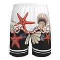 thumbnail image 6 of Naloa Starfishes Shells Men's Beach Shorts, Surfing shorts, Swim trunks, Quick Dry Swim Trunks for Surfing Beach Fun - Small, 6 of 9