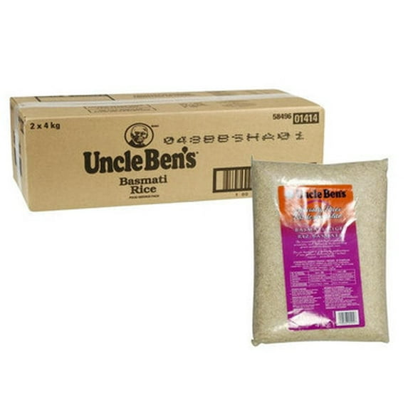 Uncle Bens Rice Basmati 4 KG/8.8 LBS Bulk size (2/Case)