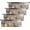 Brown Abstract, variant on 4 Pack Valances Window Treatments, Brown Abstract Modern Art Blackout Drapes Adjustable Curtain Valances for Windows Living Room Kitchen Over Sink,18x52 Inch Rod Pocket Valances