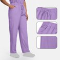 thumbnail image 3 of V Neck Scrubs for Women Set Scrubs Top Drawstring Straight Pants 4 Way Stretch Medical Nursing Uniforms Matching Sets, 3 of 6