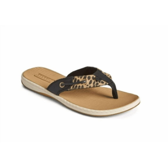 Sperry BLACK MULTI Women's Seafish Flip-Flop Sandals, US 9.5 M