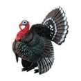 thumbnail image 2 of FRCOLOR Multi Color Lifelike Turkey Ornament for Home Decoration Made of Plastic 1 Piece, 2 of 10