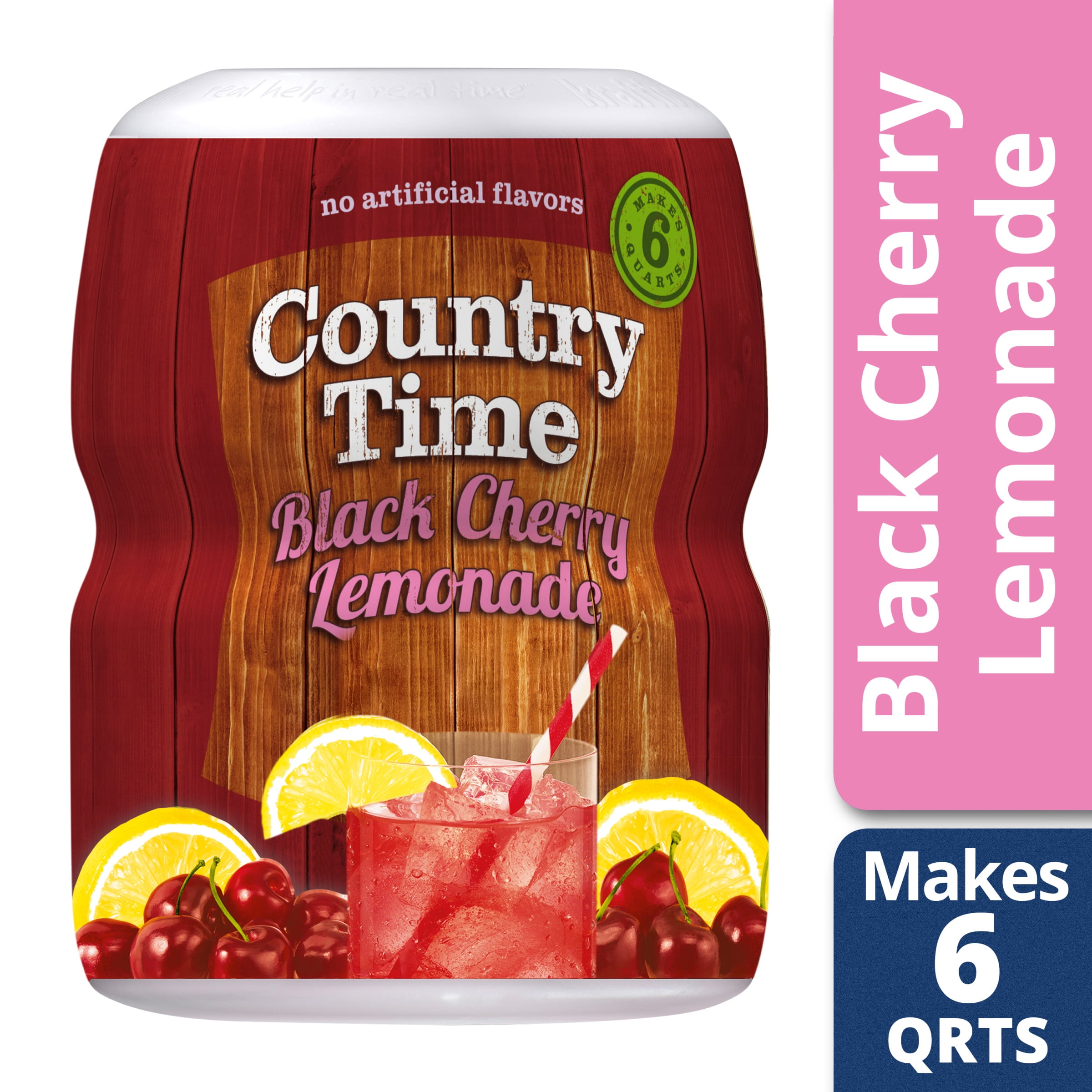 Country Time Black Cherry Lemonade Drink Mix, Caffeine Free, 18.3 oz