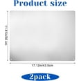 thumbnail image 2 of 2 Pack Stainless Steel Magnetic Board, 17.1" x 11.8" Magnet Bulletin Board for Wall, Refrigerator, Cabinet, Display Magnetic Letters, Notes, Photos, Spice Jars, 2 of 6