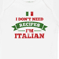 thumbnail image 4 of Inktastic No Recipes I'm Italian Boys or Girls Baby Bodysuit, 4 of 5