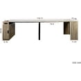thumbnail image 6 of 24"-118" Extendable Dining Table with Storage for 2-12 People, Modern Space-Saving Extra Long Wood Folding Table with USB & AC Outlets, Multifunctional Conference Meeting Table, Oak, 6 of 9