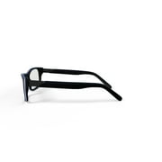 Walmart Designer Looks for Less Adult Plastic Rectangular Eyeglasses with Case Clear / Demo Tint, FM14099, Black, 54-16-140