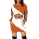 thumbnail image 3 of Suéter holgado con capucha para mujer, de longitud media, con estampado digital 3D de Halloween y cuerpo completo, 3 of 5