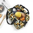 thumbnail image 5 of Rateoe Cute Cow Print Sunflower C Pattern Insulated Lunch Bag with Thick Aluminum Foil Lunch Tote Bag with Front Pocket for Men and Women, Ideal for Work, School, Picnics, and Travel, 5 of 5