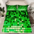 thumbnail image 2 of Castle Fairy Adults Pixelated Blocks Miners Twin Sheet Sets,Futuristic Cubes Bedding, 2 of 7