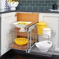 thumbnail image 2 of Rev-A-Shelf Chrome 2-Tier w/ Soft-Close for 15" Blind Cabinet Openings, 5PSP-15SC-CR, 2 of 12