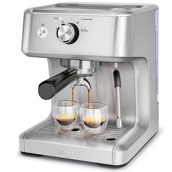 GEVI Espresso Machine Cafe Steam Maker,stainless steel