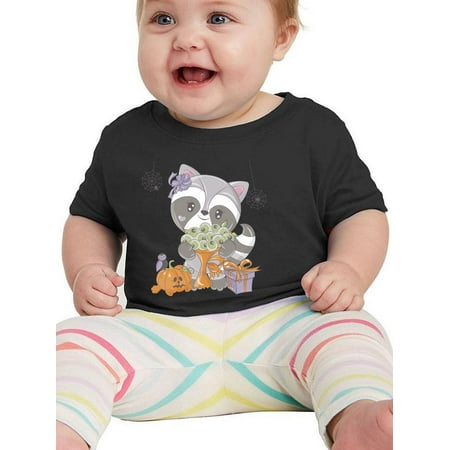 

Cute Baby Racoon Halloween T-Shirt Infant -Image by Shutterstock 24 Months
