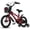 Red, variant on ICEEIF Kids Bike, 14 Inch Kids Bicycle with Training Wheels or Kickstand, Adjustable Seat & Handlebar, Dual Handbrakes, Carbon Steel Frame, Sports Bicycle for Boys and Girls Ages 3-12, Easy Assembly