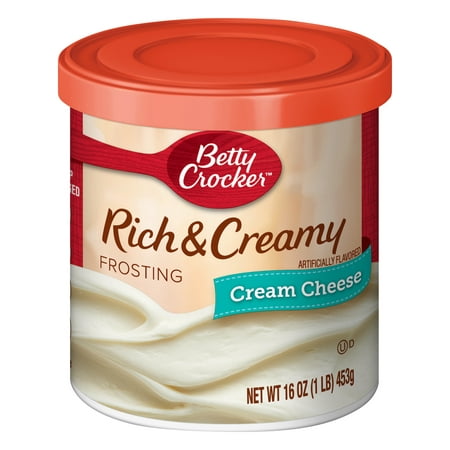 (8 Pack) Betty Crocker Rich and Creamy Cream Cheese Frosting, 16 (Best Canned Cream Cheese Frosting)
