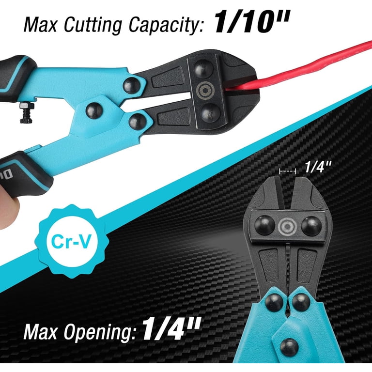 DuraTech 8-Inch Mini Bolt Cutter, Chrome Vanadium photo 4