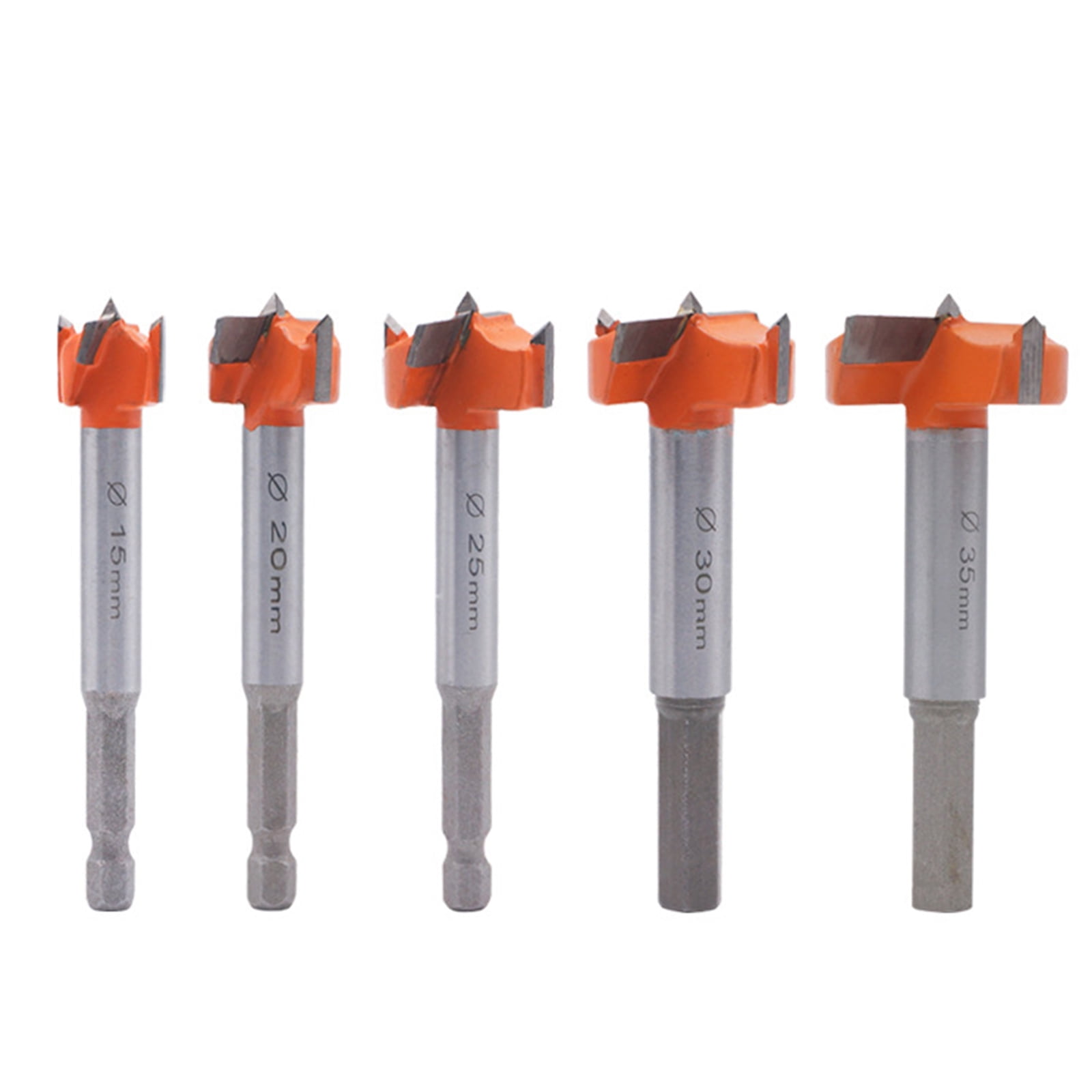 Zeiwohndc 5 Pieces Forstner Bits Wood Drill Set Woodworking Hole Saw Wood Cutter Tool
