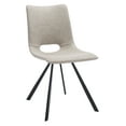 thumbnail image 6 of SAFAVIEH Mika Tufted Dining Chair, Stone Grey, Set of 2 (23.8 in. W x 19.3 in. D x 33 in. H), 6 of 13