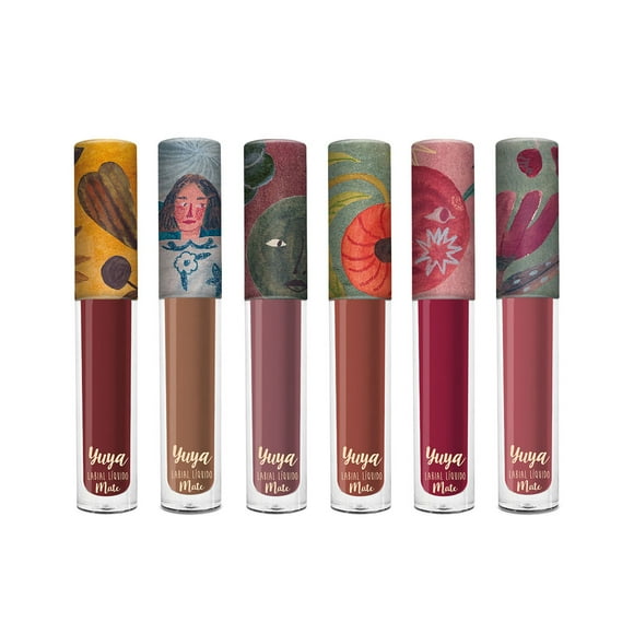 Set de 6 Labiales Líquidos Mate Yuya 2024 (Alquimia, Soneto, Bruma, Eco, Cometa, Maleza)