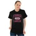 thumbnail image 5 of Breast Cancer Stronger Than Cancer Women's Graphic T Shirt Tees Brisco Brands S, 5 of 5