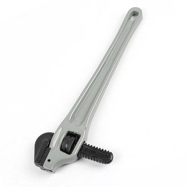 Llave para tubo acodada de aluminio de alta resistencia, llave para plomería resistente resistente a la oxidación, llave para tupos hexagonal con mandíbula de