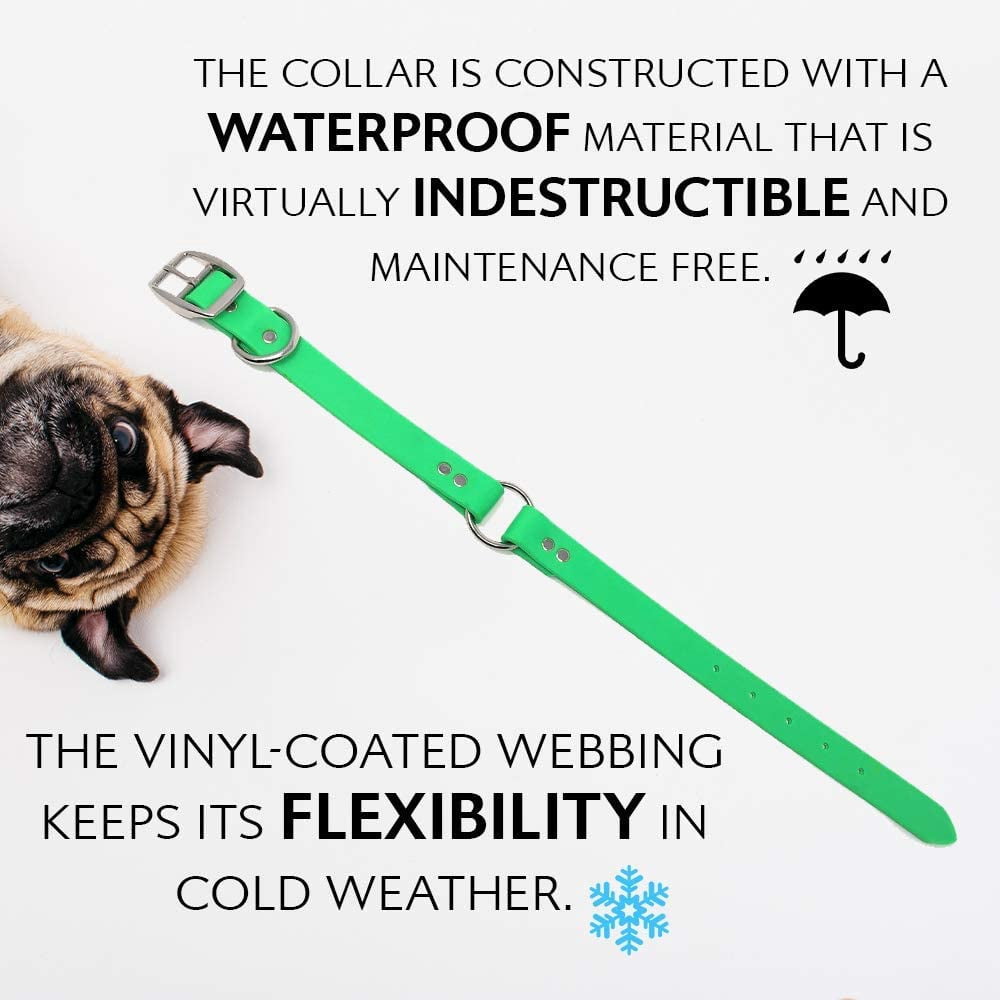 Regal Dog Products Waterproof Collar Heavy Duty Center Ring with D ring
