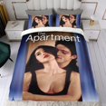 thumbnail image 4 of El Apartamento Conjunto de sábanas temático, trío de piezas, cómodo y amigable con la piel, diseño único, regalo de decoración para el hogar para familiares, amigos y fans,140cm *210cm, 4 of 6