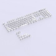 Only Keycap, Backlit Crystal Translucents Keycap 132Pcs MDAs Profile Thicken Keycaps for 61/62/68/71/81/84/