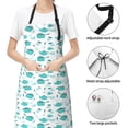 thumbnail image 4 of Kdxio Utensiles Apron with Pockets Adjustable Kitchen Aprons for Men Women Waterproof Aprons for Cooking,Drawing,Crafting, Baking Household Cleaning, 4 of 8