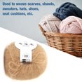 thumbnail image 2 of Herwey Angola Mohair Wool Fiber Yarn with Crochet, 12 Colors, 2 of 6