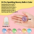 thumbnail image 5 of Joyfy 24 Pcs Glitter Bouncing Balls for Kids Party Favors 6 Styles 32mm Assorted Bouncy Balls with Storage Bag, Small Gift for Prize Box Toys, Pinata Stuffers, 5 of 8