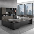 thumbnail image 4 of Boss Office Desk And Chair Combination Simple And Modern CEO Desk Manager Business Furniture Supervisor Desk Light Luxury My Lux Decor Round, 4 of 15