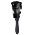 thumbnail image 2 of Medium Detangling Hair Brush for Kinky Afro Textured 3a to 4c Hair, Curly Hair, Wet or Dry Detangler Brush for Think Hair, Detangle Brush for Black Natural Hair + Bonus Edge Control Brush  (Black), 2 of 8