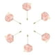 thumbnail image 1 of 6 Pcs Ramilletes de Rosa Unique Bargains Ceremonia de Boda Rosa Polvorienta 2 pulgadas x 3.5 pulgadas, 1 of 5